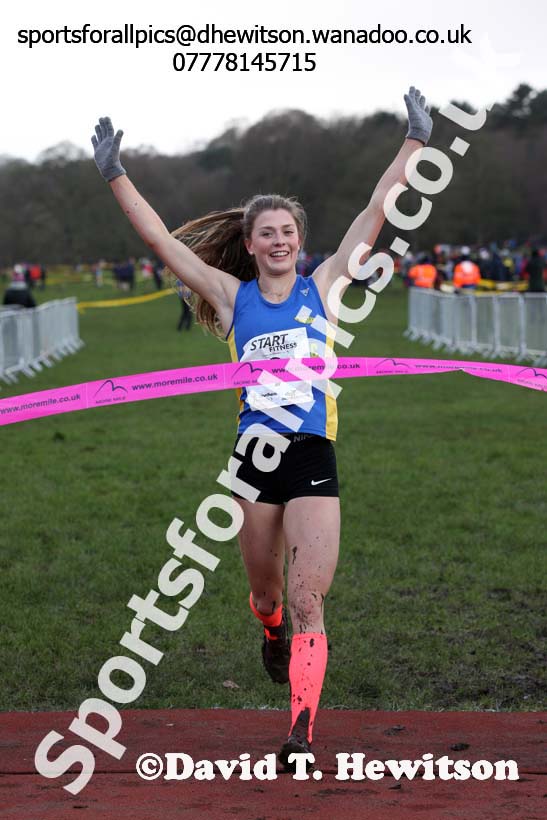 Womens under-17 Northern Cross Country Champs., Witton Park, Blackburn. Photo: David T. Hewitson/Sports for All Pics